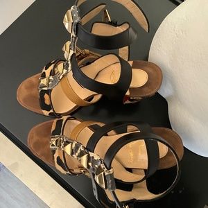 Christian Louboutins Block Heels